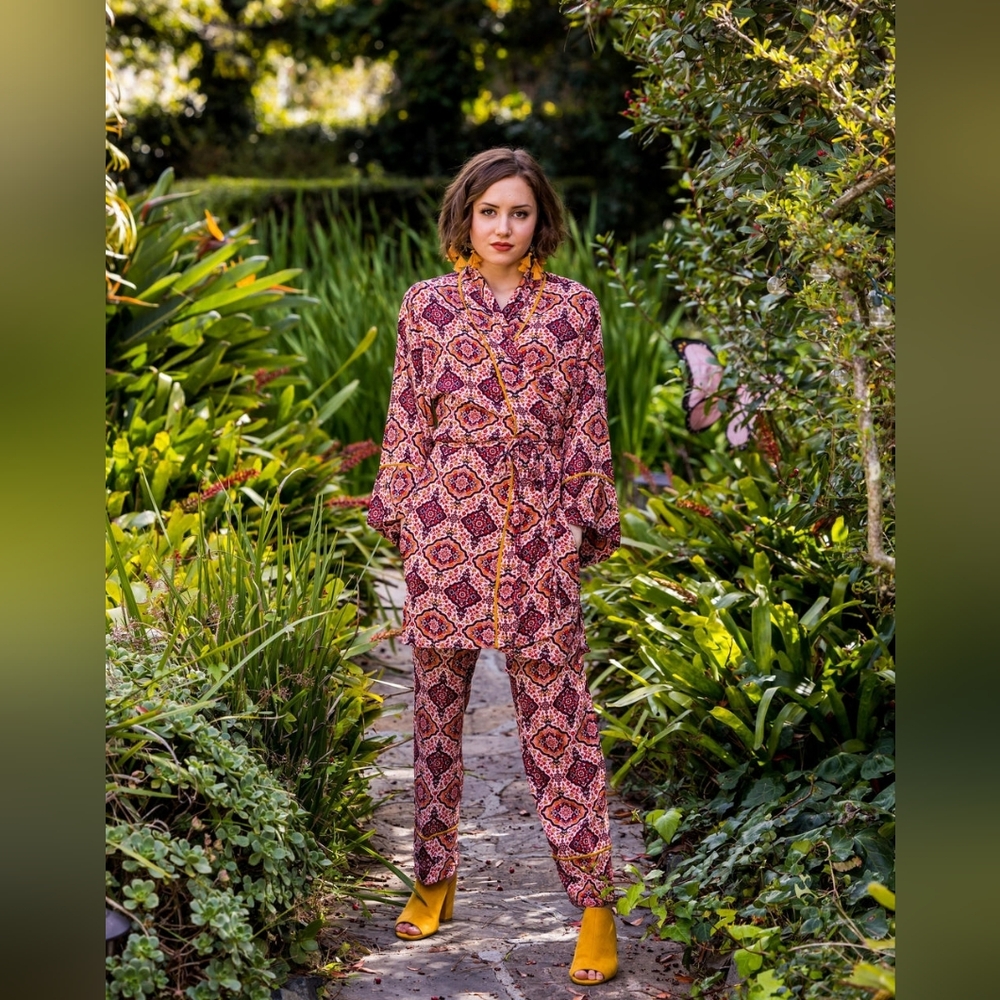 Geometric Patterned Women's Jumpsuit